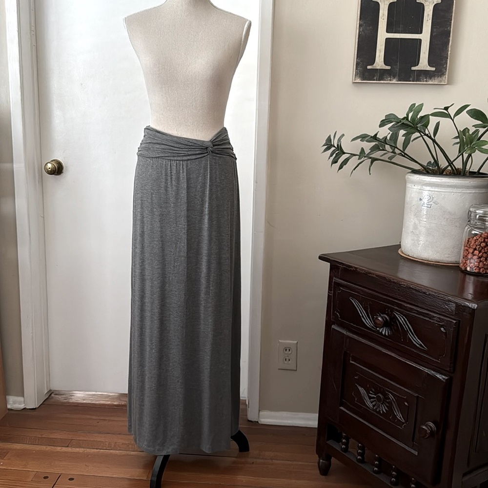Max Studio Jersey Long Skirt